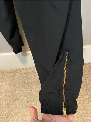 Albion Fit Black‎ Jogger Jumpsuit Travel Lounge Athleisure Pockets Small thumbnail 6