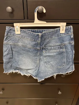 We The Free Emmy Denim Skort in Misty Blue thumbnail 4