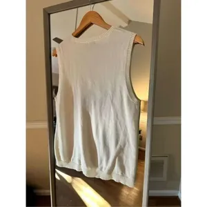 Izod Golf V Neck Sweater White Large thumbnail 4