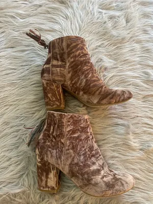 Women's Velvet Violet Ankle Booties thumbnail 5
