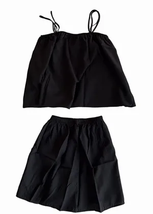 Women's Two Piece Spaghetti Strap and Shorts Pajamas Size M #260263 thumbnail 1