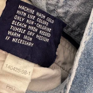 1990s Gap Denim Shortalls Overalls Light Wash Blue Made In Hong Kong Cotton M thumbnail 14