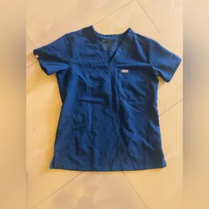Figs XXS technical Catarina Scrub Top Dark Harbor V-Neck Womens blue thumbnail 7