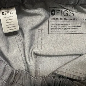 FIGS Awesome Gray Drawstring Scrub Pants Medical Doctor Nurse Women large short thumbnail 5