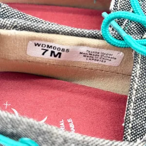 Twisted X EcoTWX Driving Moc WDM0085 Gray Teal Canvas Boat‎ Shoes Womens 7M thumbnail 6