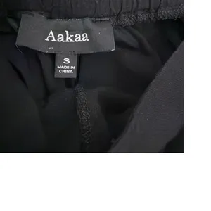 Aakaa Wide Leg High Rise Loose Fit Flowing Flare Leg Palazzo Pants Size Small thumbnail 4