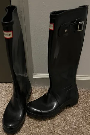 Hunter Rain Boots Tall Original Gloss Black thumbnail 1