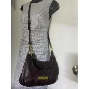 coach vintage rare brown leather cross body bag thumbnail 7