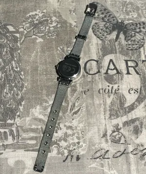 Cute silver watch Black thumbnail 5
