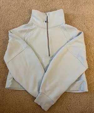 Lululemon Half-Zip Scuba Light Blue thumbnail 1