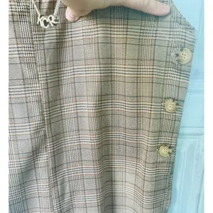Brown Jumpsuit Women’s Small S Hem & Thread Plaid Overall Jumpsuit New W Tags thumbnail 3