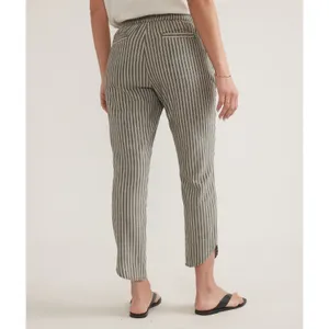 Marine Layer Allison Cropped‎ Pants Black White Stripe Size Small Casual Travel thumbnail 5