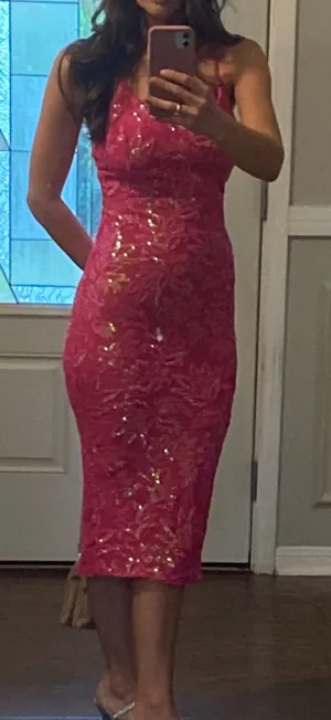 Windsor Pink sequence dress thumbnail 3