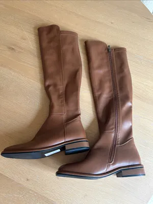 Torgeis Women's Genevieve Over The Knee Boots, Cognac, size 7.5, NWT no box thumbnail 5