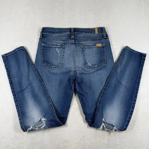 7 For All Mankind The Ankle Skinny‎ Jeans Distressed Blue Medium Wash 26 USA thumbnail 2