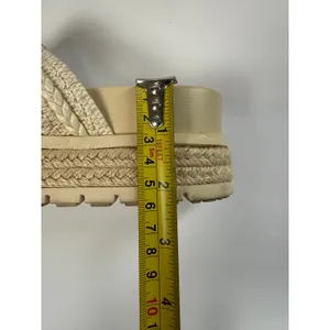 MIA Womens Platform‎ Slide Sandals Braided Straps Beige Espadrille Size 9 thumbnail 7