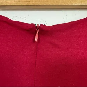 Lovers and Friends Burgundy Red Faux Wrap Mini Skirt Womens M Coquette Luxury thumbnail 4