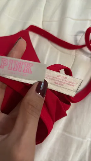 Victoria's Secret PINK Red Bra thumbnail 3