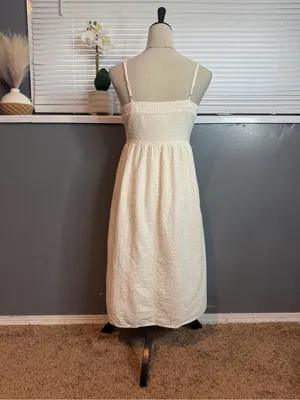 The Prairie by Rachel Ashwell White Eyelet Cotton Midi Dress Size 6 Cottagecore thumbnail 5