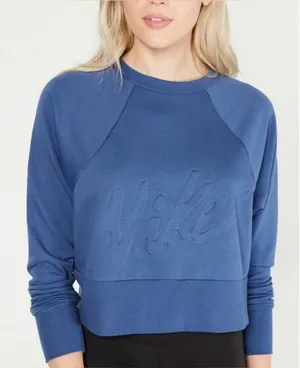 Nike Women's Dri-FIT Cropped Sweatshirt Size Medium thumbnail 1