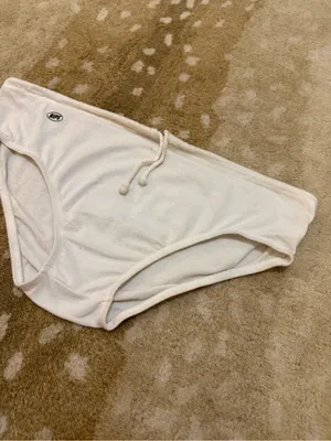 RIPS Women’s White Drawstring Bikini Bottom Size L Made in USA thumbnail 3