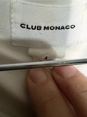 Club Monaco Borrem Linen Blue Heathered One Button‎ Preppy Quiet Luxury Blazer thumbnail 6