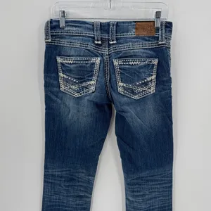 BKE bootcut Stella size 27 XXLONG western ranch farm rodeo contrast stitching thumbnail 7