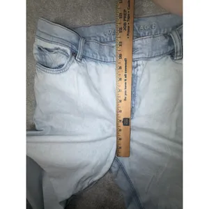 American Eagle Low Rise Baggy Barrel Jeans Women's 10 Reg Light‎ Wash Strigid thumbnail 8