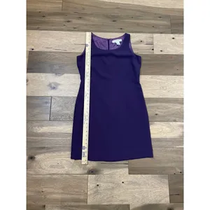 Tyler Gillis Suit Size 8 Purple Vintage 2‑Piece Sleeveless Dress and Blazer Set thumbnail 7