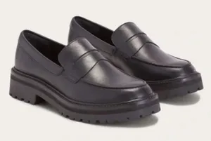 NEW Everlane The Lug Loafer Black Leather Size 6 thumbnail 1