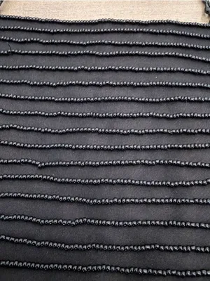 Vintage GAP Black Beaded Mini Shoulder Bag Evening Purse Cocktail thumbnail 3