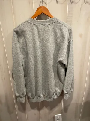 Gym gray Y2K distressed sweatshirt NY theater Vaud-Villities music nostalgia thumbnail 2