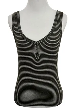 5/$30 🎈 American eagle outfitters small striped ribbed tank top thumbnail 1
