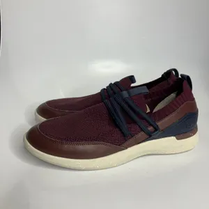 Rockport truflex sneakers with bungee laces maroon women's size 8 brand‎ new thumbnail 4