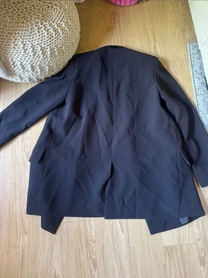 Zara Black Oversized Single-Button Blazer thumbnail 3