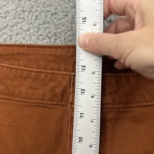 Old Navy High Rise Wide Leg Pants Burnt Rust Orange Retro Boho Women's 18 x 25 thumbnail 6