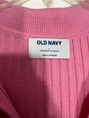 Old navy Sleeveless Rib-Knit Cropped Polo size L thumbnail 5