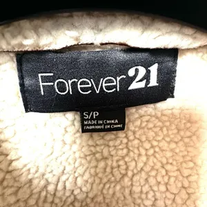Forever 21 brown faux leather zip up vest thumbnail 7