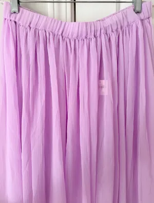 Anthropologie Sheer Volume Lace Hem Maxi Skirt, Size S/M thumbnail 6