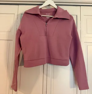 TEK Gear Mauve ultra comfort purple cropped collared quarter zip sweater small thumbnail 2