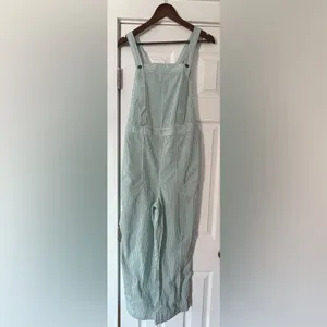 Free People Intown Mint Striped Jumpsuit Size Small NWT‎ thumbnail 3