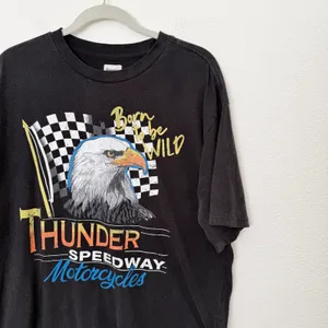 [Princess Polly] Thunder Speedway Motorcycles Oversized T-Shirt Dress Biker Sz 4 thumbnail 6
