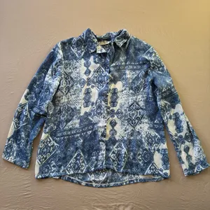 Vintage One Step Up Artisan Printed Resort Collar Shirt thumbnail 2