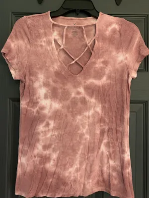 American Eagle Soft & Sexy Ribbed Blouse thumbnail 1
