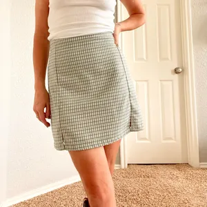 Brandy Melville Green Plaid Mini Skirt thumbnail 7