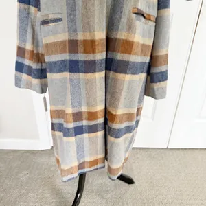 SAGE The Label All the Way Plaid Coat size Large thumbnail 4