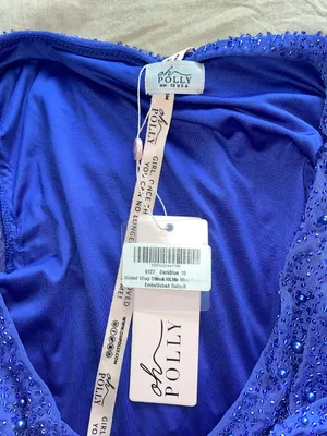 Oh Polly Chelsea Embellished Wrap Mini Dress in Dark Blue thumbnail 6