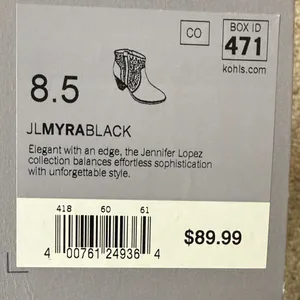 JENNIFER LOPEZ Black Suede Ankle Boots with Pink Stud Detail - Women's 8.5 thumbnail 10