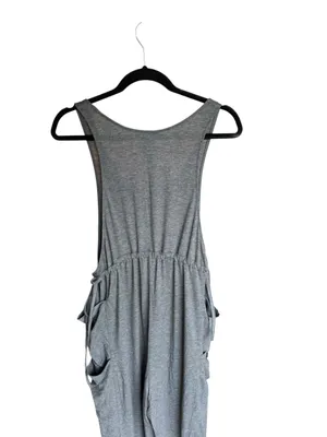 Halara - NWT Gray Sleeveless Drawstring Pocket Harem Jumpsuit Sz M thumbnail 7