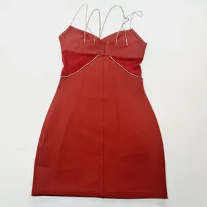 Superdown Jaxie Diamond Mini Dress in Rust XS thumbnail 12